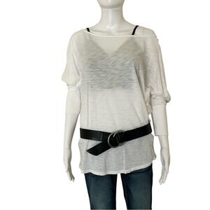 Gap Black Leather Belt Size Medium